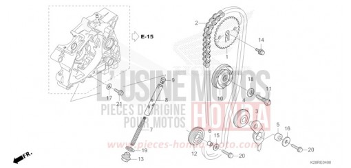 CAM CHAIN/TENSIONER CRF125FS de 2025